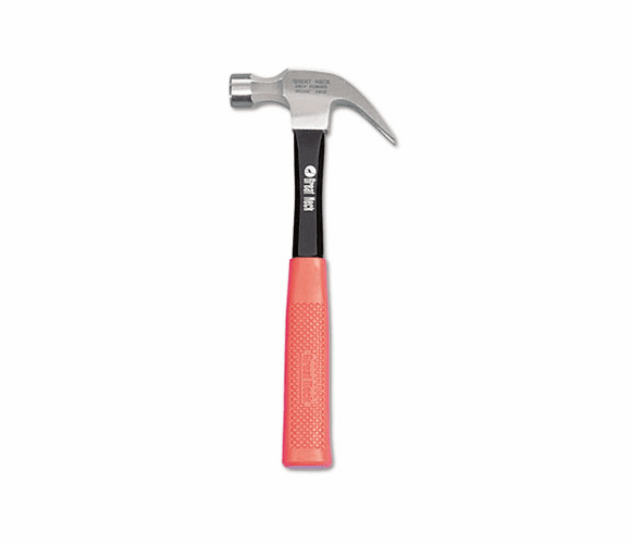 GNSHG16C 16-oz. Claw Hammer w/High-Visibility Orange Fiberglass Handle By GREAT NECK SAW MFG.