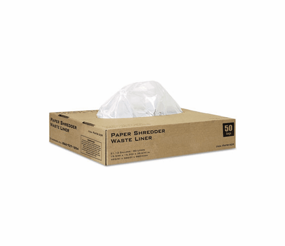 GOEAFB50R Shredder Bags for Boxis R700/S700, 22 Gal, 50/Box By INTEK