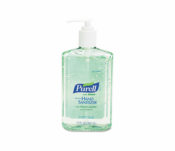 GOJ363912CT Instant Hand Sanitizer w/Aloe, 12-oz. Pump Bottle, 12/Carton By GO-JO INDUSTRIES