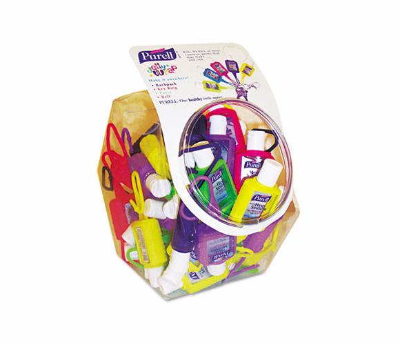 GOJ379636 Instant Hand Sanitizer, .5-oz. Bottles w/Carrier Ring, 36/Display Bowl By GO-JO INDUSTRIES