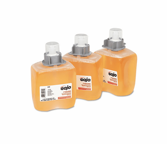 GOJ516203CT FMX-12 Foam Hand Wash, Orange Blossom, FMX-12 Dispenser, 1250ml Pump, 3/Carton By GO-JO INDUSTRIES