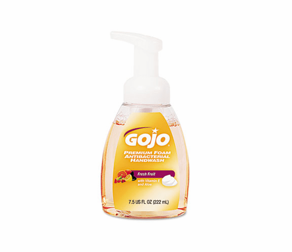 GOJ571006 Premium Foam Antibacterial Hand Wash, Fresh Fruit Scent, 7.5 oz Pump By GO-JO INDUSTRIES