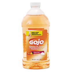 GOJ572002 Premium Foam Antibacterial Hand Wash, Fresh Fruit Scent, 46 oz Bottle By GO-JO INDUSTRIES
