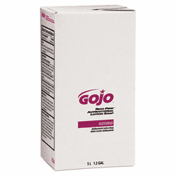 GOJ7520 RICH PINK Antibacterial Lotion Soap Refill, 5000 mL, Floral Scent,Pink, 2/Carton By GO-JO INDUSTRIES