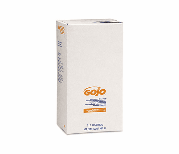 GOJ7556 NATURAL ORANGE Pumice Hand Cleaner Refill, Citrus Scent, 5000 mL, 2/Carton By GO-JO INDUSTRIES