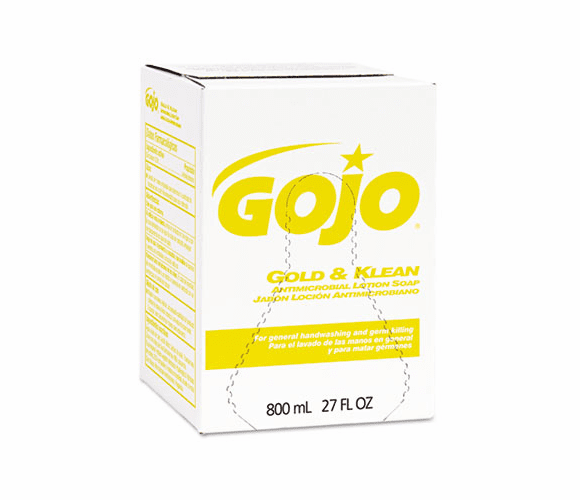GOJ912712 Gold & Klean Lotion Soap Bag-in-Box Dispenser Refill, Fresh Liquid, 800ml By GO-JO INDUSTRIES