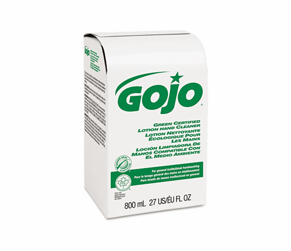 GOJ916512 Green Certified Lotion Hand Cleaner 800-ml Bag-in-Box Refill, Unscented, Refill By GO-JO INDUSTRIES