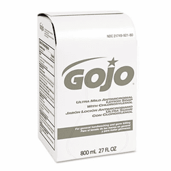 GOJ921212CT Ultra Mild Lotion Soap w/Chloroxylenol Refill, Lightly Scented,800-ml, 12/Ctn By GO-JO INDUSTRIES