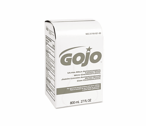 GOJ921212CT Ultra Mild Lotion Soap w/Chloroxylenol Refill, Lightly Scented,800-ml, 12/Ctn By GO-JO INDUSTRIES