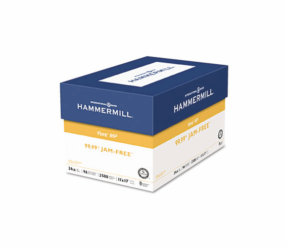 HAM102848 Fore MP White Multipurpose Paper, 96 Bright, 24lb, 11 x 17, 500 Sheets By HAMMERMILL/HP EVERYDAY PAPERS