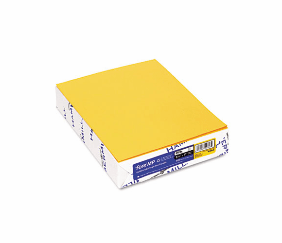 HAM103168 Fore MP Recycled Colored Paper, 20lb, 8-1/2 x 11, Goldenrod, 500 Sheets/Ream By HAMMERMILL/HP EVERYDAY PAPERS