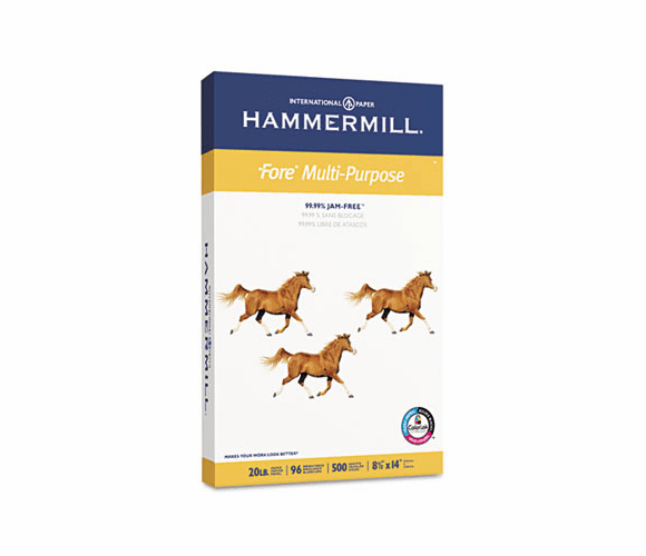 HAM103291 Fore MP Multipurpose Paper, 96 Brightness, 20 lb, 8-1/2 x 14, White, 500/Ream By HAMMERMILL/HP EVERYDAY PAPERS