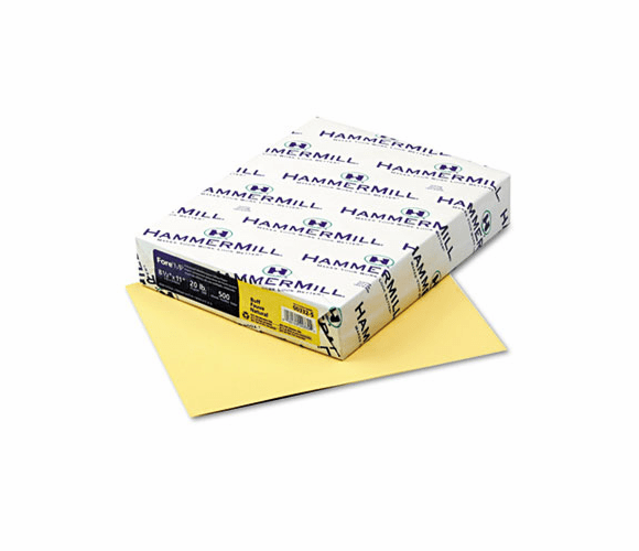 HAM103325 Fore MP Recycled Colored Paper, 20lb, 8-1/2 x 11, Buff, 500 Sheets/Ream By HAMMERMILL/HP EVERYDAY PAPERS