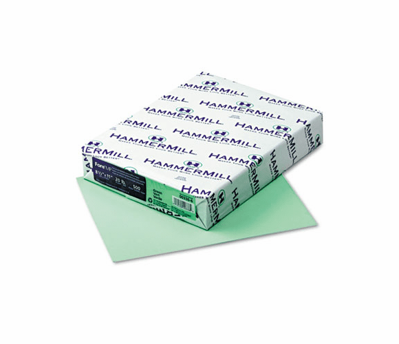 HAM103366 Fore MP Recycled Colored Paper, 20lb, 8-1/2 x 11, Green, 500 Sheets/Ream By HAMMERMILL/HP EVERYDAY PAPERS