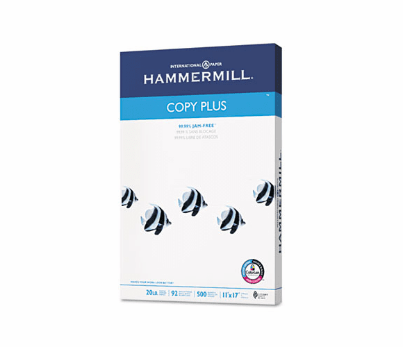 HAM105023 Copy Plus Copy Paper, 92 Brightness, 20lb, 11 x 17, White, 500 Sheets/Ream By HAMMERMILL/HP EVERYDAY PAPERS