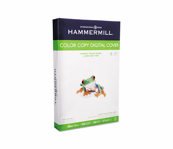 HAM120037 Color Copy Digital Cover Stock, 80 lbs., 11 x 17, White, 250 Sheets By HAMMERMILL/HP EVERYDAY PAPERS