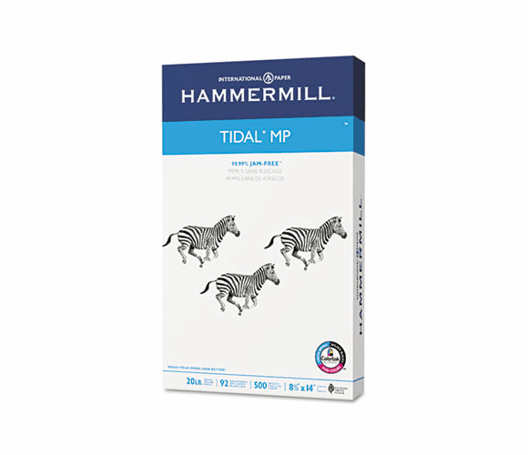 HAM162016 Tidal MP Copy Paper, 92 Brightness, 20lb, 8-1/2 x 14, White, 500 Sheets/Ream By HAMMERMILL/HP EVERYDAY PAPERS