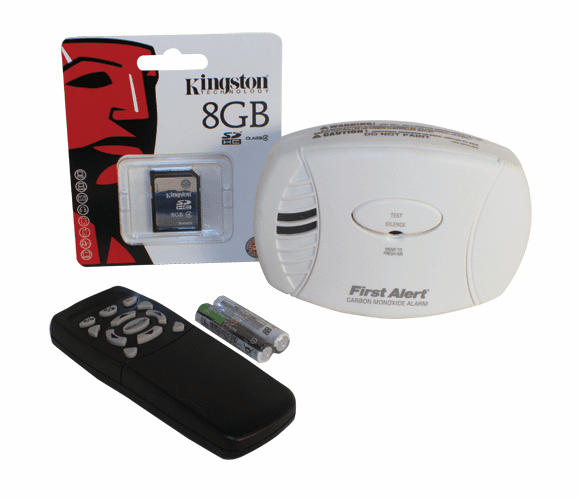 HC-CBNDT-DVR CARBON MONOXIDE DETECTOR HIDDEN CAMERA WITH DVR & 8GB SD-CARD By Armor