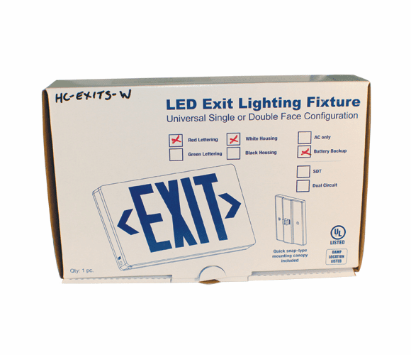 HC-EXITS-DVR Exit Sign Hidden Camera with Built-In DVR By Armor