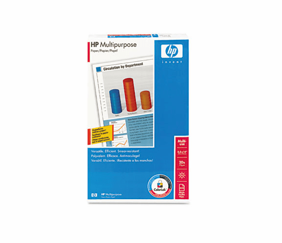 HEW001420 Multipurpose Paper, 96 Brightness, 20lb, 8-1/2 x 14, White, 500 Sheets/Ream By HEWLETT PACKARD COMPANY