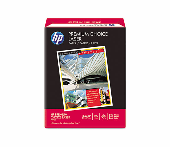 HEW113100 Premium Choice LaserJet Paper, 98 Brightness, 32lb, 8-1/2x11, White, 500 Shts/Rm By HEWLETT PACKARD COMPANY