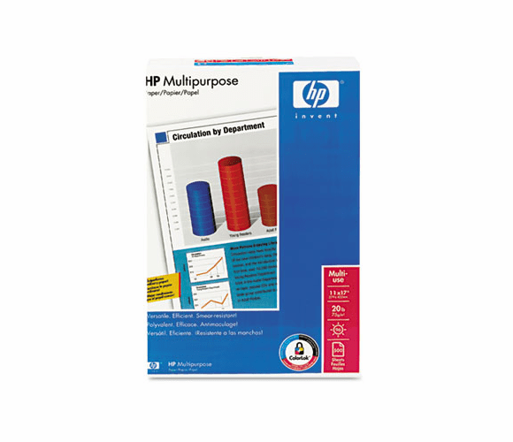 HEW172001 Multipurpose Paper, 96 Brightness, 20lb, 11 x 17, White, 500 Sheets/Ream By HEWLETT PACKARD COMPANY