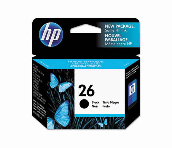 HEW51626A 51626A (HP 26) Ink, 790 Page-Yield, Black By HEWLETT PACKARD COMPANY