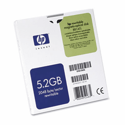 HEW88147J Magneto Optical Disk, 5.25", 5.2GB, 2,048 Bytes/Sector, Rewritable By HEWLETT PACKARD COMPANY