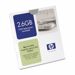 HEW92280F Magneto Optical Disk, 5.25", 2.6GB, 1,024 Bytes/Sector, Rewritable By HEWLETT PACKARD COMPANY