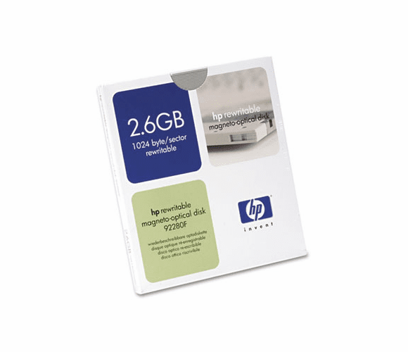 HEW92280F Magneto Optical Disk, 5.25", 2.6GB, 1,024 Bytes/Sector, Rewritable By HEWLETT PACKARD COMPANY