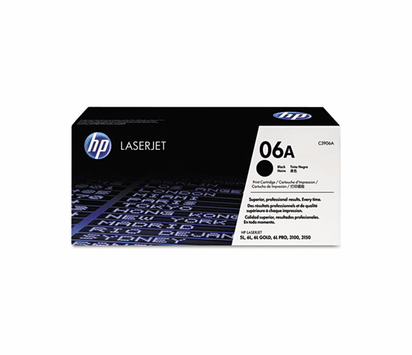 HEWC3906A C3906A (HP 06A) Toner, 2500 Page-Yield, Black By HEWLETT PACKARD COMPANY