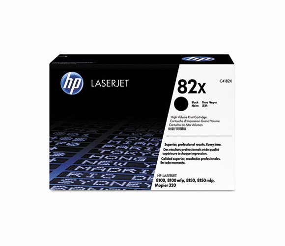 HEWC4182XG C4182XG (HP 82X) High-Yield Government Smart Toner, 20000 Page-Yield, Black By HEWLETT PACKARD SUPPLIES