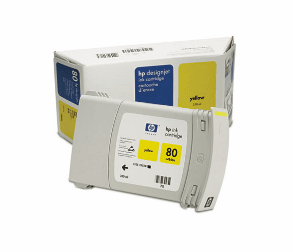 HEWC4848A C4848A (HP 80) Ink, 2200 Page-Yield, Yellow By HEWLETT PACKARD COMPANY