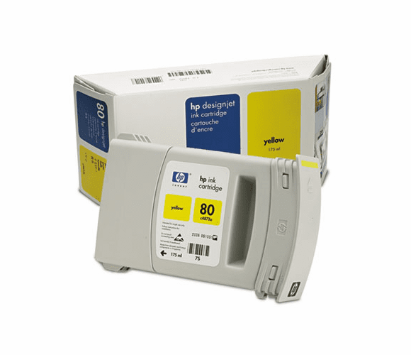 HEWC4873A C4873A (HP 80) Ink, Yellow By HEWLETT PACKARD COMPANY