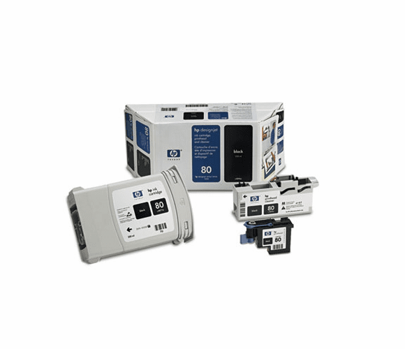 HEWC4890A C4890A (HP 80) Ink/Printhead/Printhead Cleaner, 4400 Page-Yield, Black By HEWLETT PACKARD COMPANY