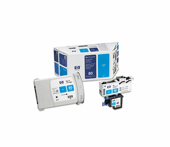 HEWC4891A C4891A (HP 80) Ink/Printhead/Printhead Cleaner, 4400 Page-Yield, Cyan By HEWLETT PACKARD COMPANY