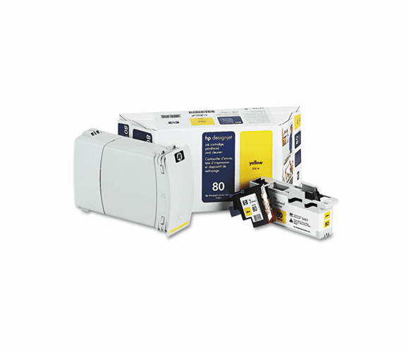 HEWC4893A C4893A (HP 80) Ink/Printhead/Printhead Cleaner, 4400 Page-Yield, Yellow By HEWLETT PACKARD COMPANY
