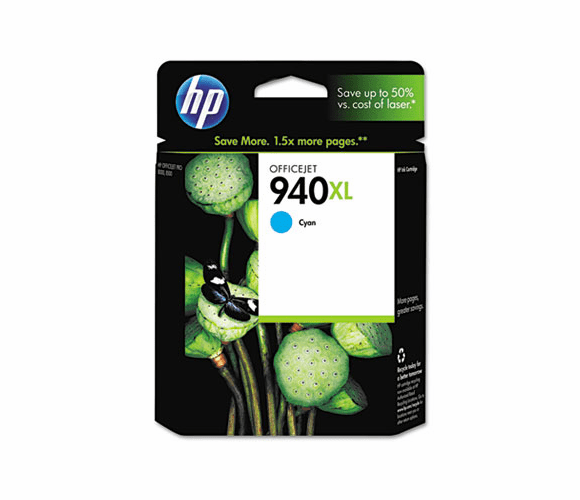 HEWC4907AN C4907AN (HP 940XL) High-Yield Ink, 1400 Page-Yield, Cyan By HEWLETT PACKARD COMPANY