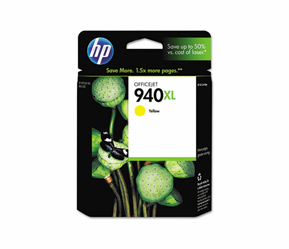 HEWC4909AN C4909AN (HP 940XL) High-Yield Ink, 1400 Page-Yield, Yellow By HEWLETT PACKARD COMPANY