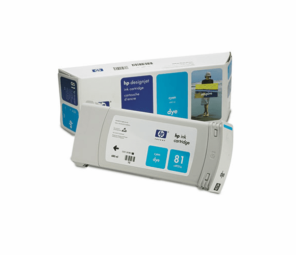 HEWC4931A C4931A (HP 81) Ink, 1000 Page-Yield, Cyan By HEWLETT PACKARD COMPANY
