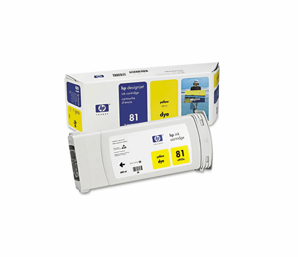HEWC4933A C4933A (HP 81) Ink, 1000 Page-Yield, Yellow By HEWLETT PACKARD COMPANY