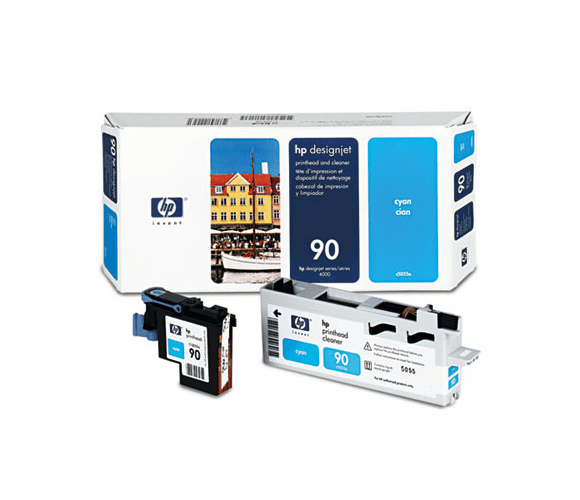 HEWC5055A C5055A (HP90) Printhead & Cleaner, Cyan By HEWLETT PACKARD COMPANY
