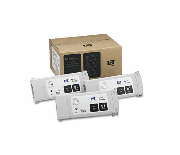 HEWC5066A C5066A (HP 81) Ink, 1000 Page-Yield, 3/Pack, Black By HEWLETT PACKARD COMPANY