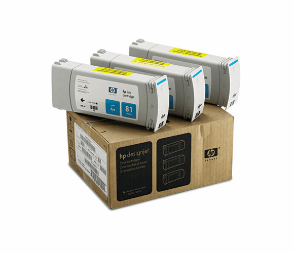 HEWC5067A C5067A (HP 81) Ink, 1000 Page-Yield, 3/Pack, Cyan By HEWLETT PACKARD COMPANY