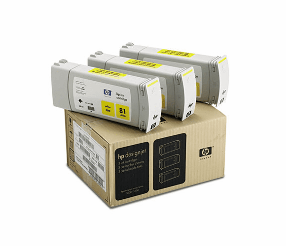 HEWC5069A C5069A (HP 81) Ink, 1000 Page-Yield, 3/Pack, Yellow By HEWLETT PACKARD COMPANY