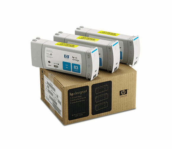HEWC5073A C5073A (HP 83) Ink, 1312 Page-Yield, 3/Pack, Cyan By HEWLETT PACKARD COMPANY