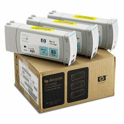 HEWC5076A C5076A (HP 83) Ink, 1312 Page-Yield, 3/Pack, Light Cyan By HEWLETT PACKARD COMPANY