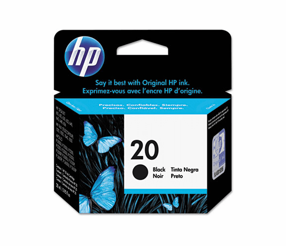 HEWC6614D C6614D (HP 20) Ink, 500 Page-Yield, Black By HEWLETT PACKARD COMPANY