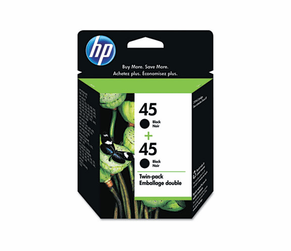 HEWC6650FN C6650FN (HP 45) Ink, 930 Page-Yield, 2/Pack, Black By HEWLETT PACKARD COMPANY