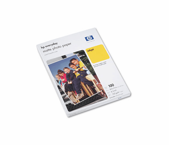 HEWC7007AND Inkjet Photo Papers, 36 lbs., Matte, 8-1/2 x 11, 100 Sheets/Pack By HEWLETT PACKARD COMPANY